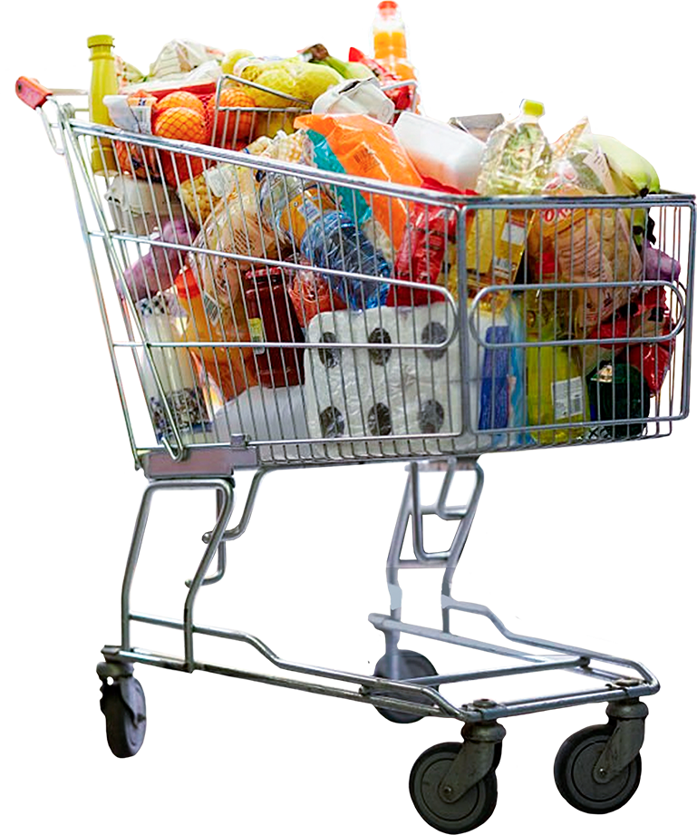 Carrinho de compras representando os vales-compra